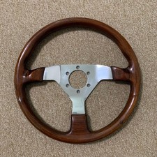 Momo Wood Steering Wheel 35cm