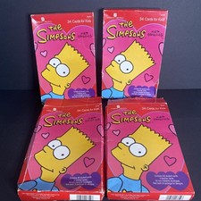 The Simpsons, Valentines Day Cards, Bart Bundle 2 new 2 opened Vintage 1998 90s