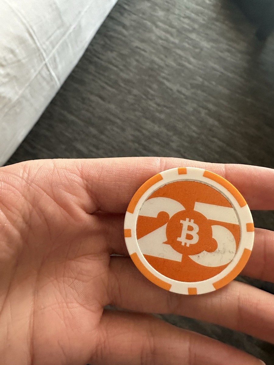 Poker Chip Orange Bitcoin Las Vegas 2025 Whale Limited Edition 21 Million  Club