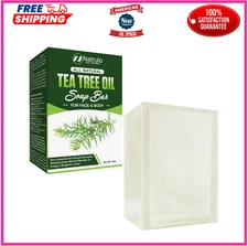 Tea Tree Oil Soap Bar for Face & Body, 4oz – Antifungal Antiseptic Natural Remed