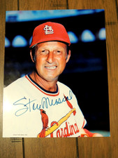 STAN MUSIAL 8 X 10 AUTOGRAPH 