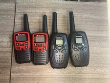 Lot Of 4 Long Range PUSH TO TALK-Midland & Retevis 2 Way Radios