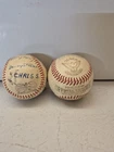 Two Vintage Signed Baseballs Marked 1964 Green Ohio Read Description