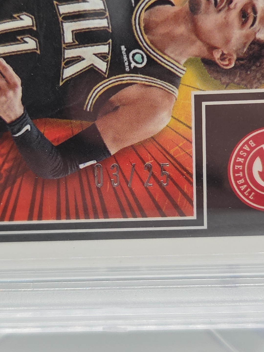 2020 Trae Young Auto 3/25 PSA 10 MLK Obsidian view 3