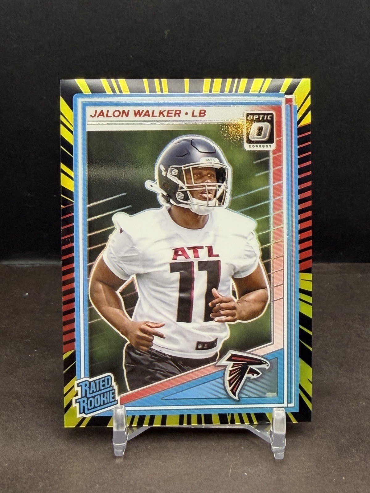 Jalon Walker 2025 Donruss Optic #290 Rated Rookie Electricity 67/75 Falcons TF1