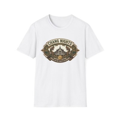 Chang Beer T-Shirt Bangkok Nightlife Thai Streetwear Graphic Tee Thailand Gift
