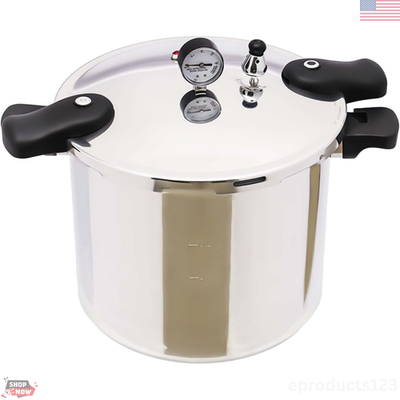 #ad Pressure Canner Cooker 23Qt Aluminum Induction Gas Compatible Safety Valve New $179.99