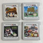 Nintendo 3DS DS 4 Game Bundle Super Mario Bros 3d Smash Luigi’s Animal Crossing