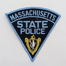 Vintage Massachusetts State Police Department Shoulder Patch Officer 1990s