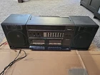 Vintage Sanyo C33 Boombox. Dual Cassette AM/FM Radio Stereo Detachable Speakers