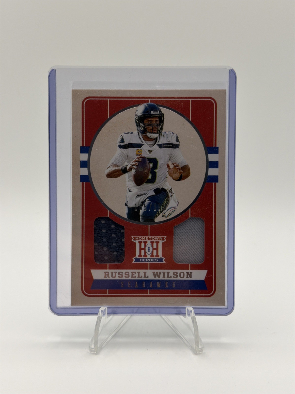 2019 Panini Chronicles Hometown Heroes Dual Jersey /199 Russell Wilson #HH3