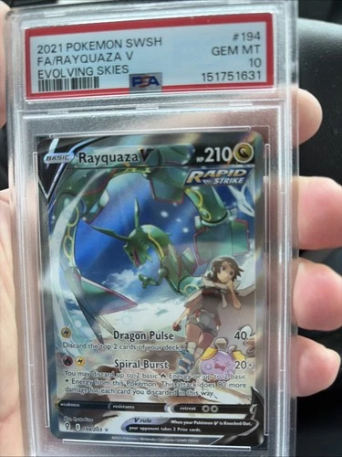 Pokemon - Rayquaza V - Alt. Full Art Holo  #194/203 - Evolving Skies