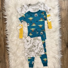 Star Wars Pajama Set Baby Boy 18M Grogu Mandalorian Cotton NEW