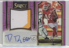 2016 Panini Select Purple Prizm 52/60 Demarcus Robinson #JS-DR Auto ev1