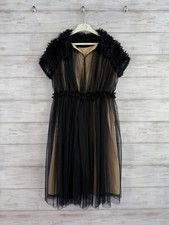 D&G Dolce & Gabbana Sheer Mesh Trim Dress Size 40