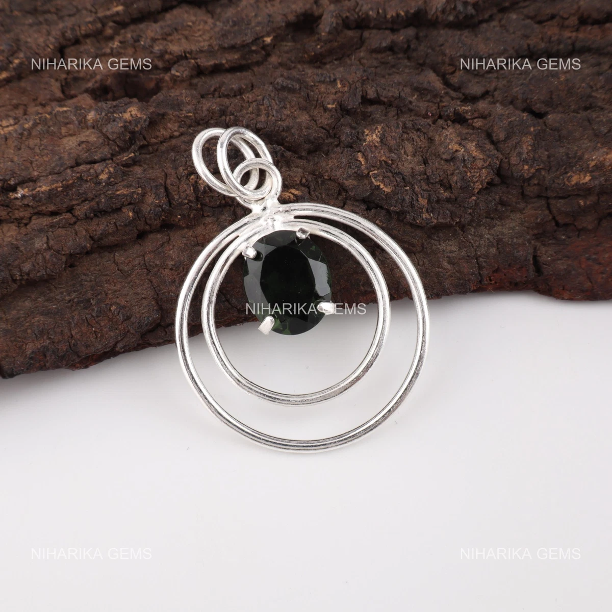 Collana Artigianale In Argento 925 Con Tormalina Multicolore - Pietre Naturali Sfaccettate 4mm, Fatte A Mano In India
