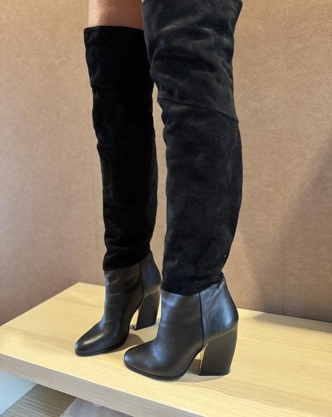 Women Pierre Hardy Over-the-Knee Boots Black 37