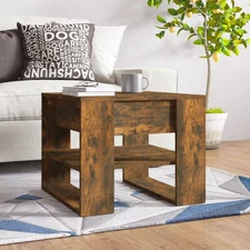  Coffee Table Smoked Oak Engineered Wood Medium Coffee Table