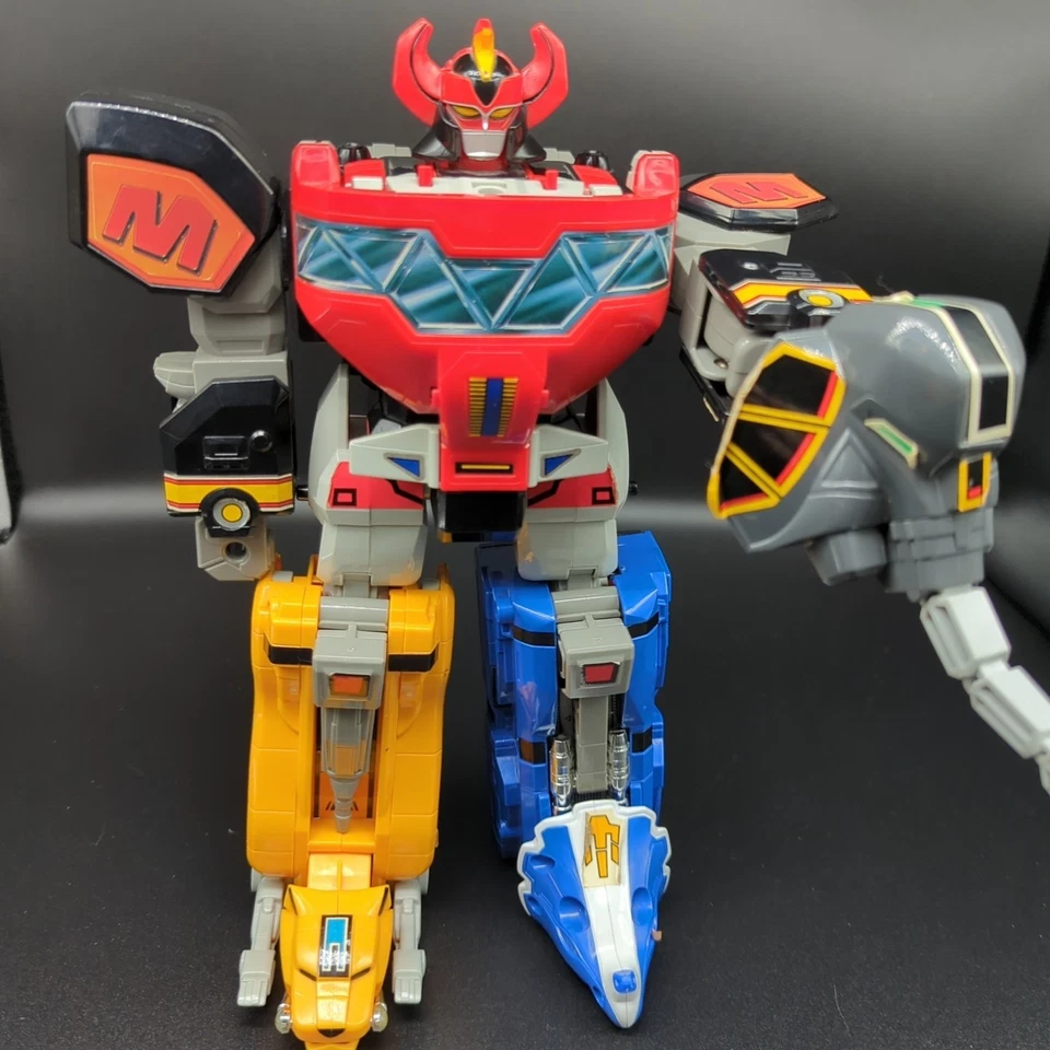 De colección Bandai Mighty Morphin Power Rangers Dino Megazord INCOMPLETO Foto 2 de 4