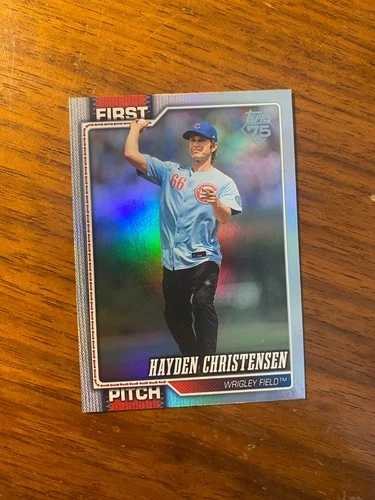 2026 Topps Series 2 First Pitch Rainbow Foil Hayden Christensen #FP-15 Wrigley