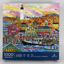 Galison 1000 pc puzzle HARBOR BY THE SEA Michael Storrings Boats 2025 Sealed