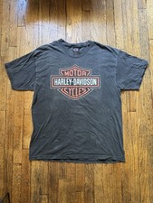 Vintage Harley-Davidson Logo T-Shirt Illinois Size Large MADE IN USA