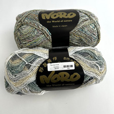 Noro Yarn Lot Of 2 Skeins 1 Silk Garden 1 Taiyo Sock Wool Silk Mohair Cotton C
