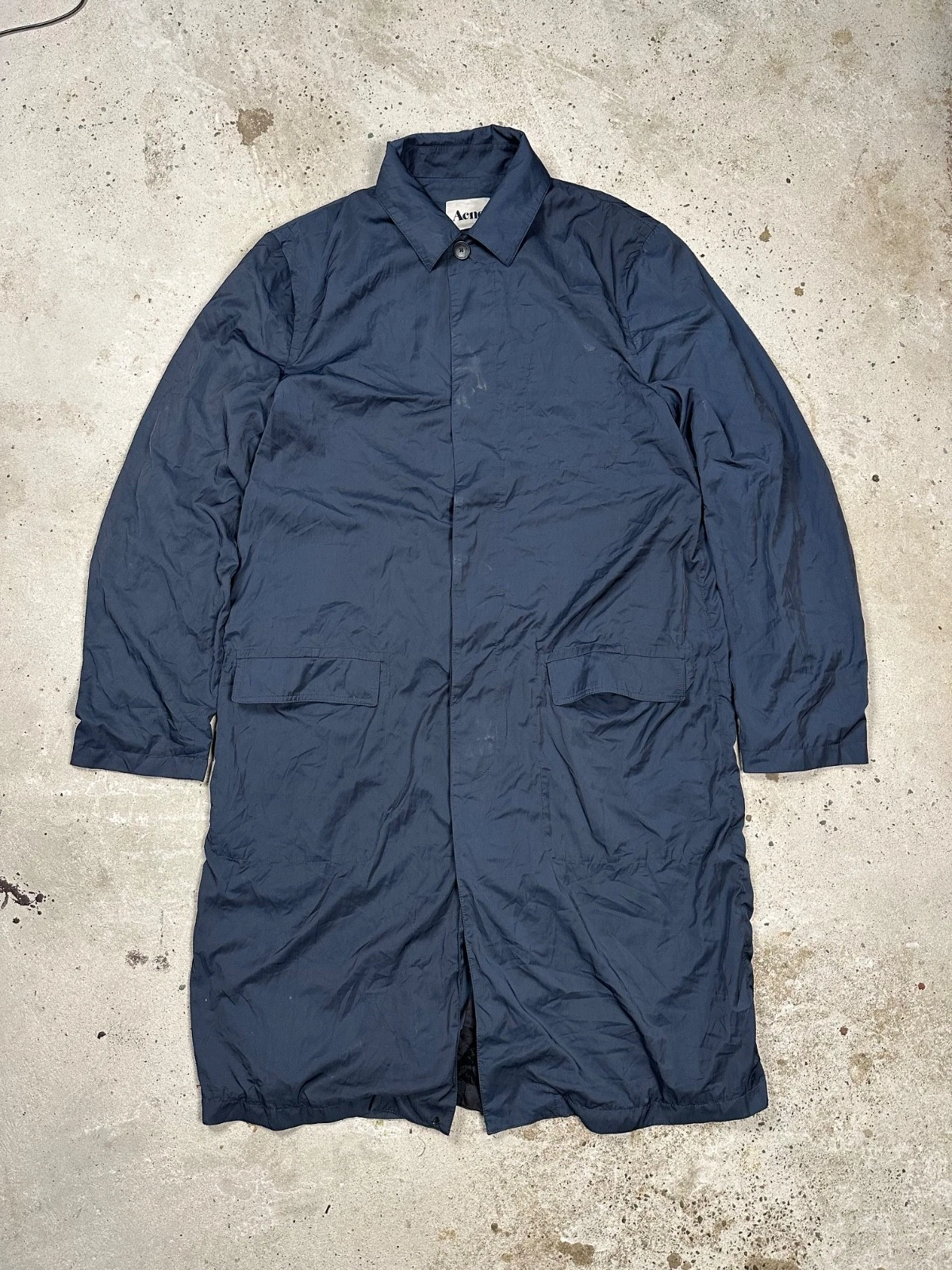 Giacca a vento impermeabile Acne Studios Navy