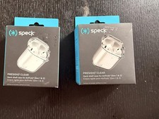 Lot of 2 Speck Presidio Clear AirPods 1/2 Case Cover NIB