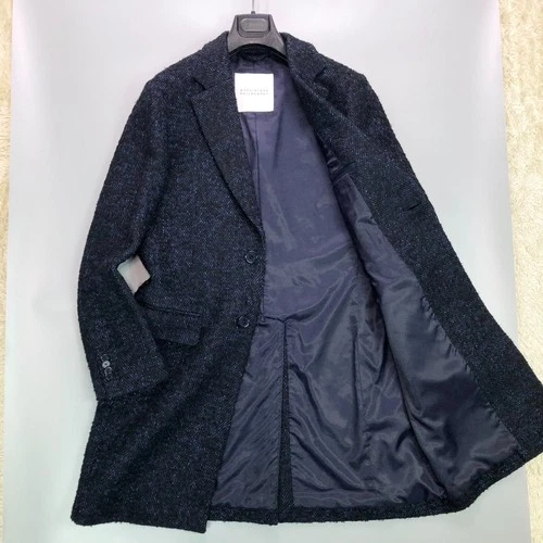 MACKINTOSH PHILOSOPHY Chester Coat Size 40 Wool Blend Navy Made in Japan video thumbnail