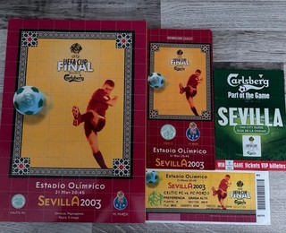 Celtic v FC Porto 2003 Uefa Cup Final Programme And Match Ticket