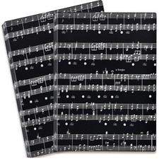 Sheet Music Folder Organizer A4 Size Black Storage Binder 2 Pack