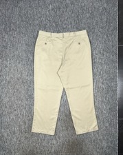 Men’s Premium Tommy Hilfiger Wide Straight Leg Chino Trousers Khaki (W38 L29)