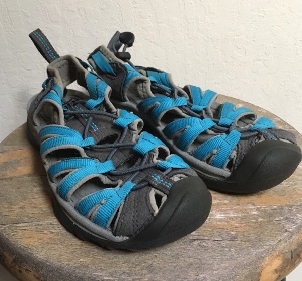 Scarpe Keen Whisper donna taglia 6 blu comode escursionismo cinturino outdoor sandali