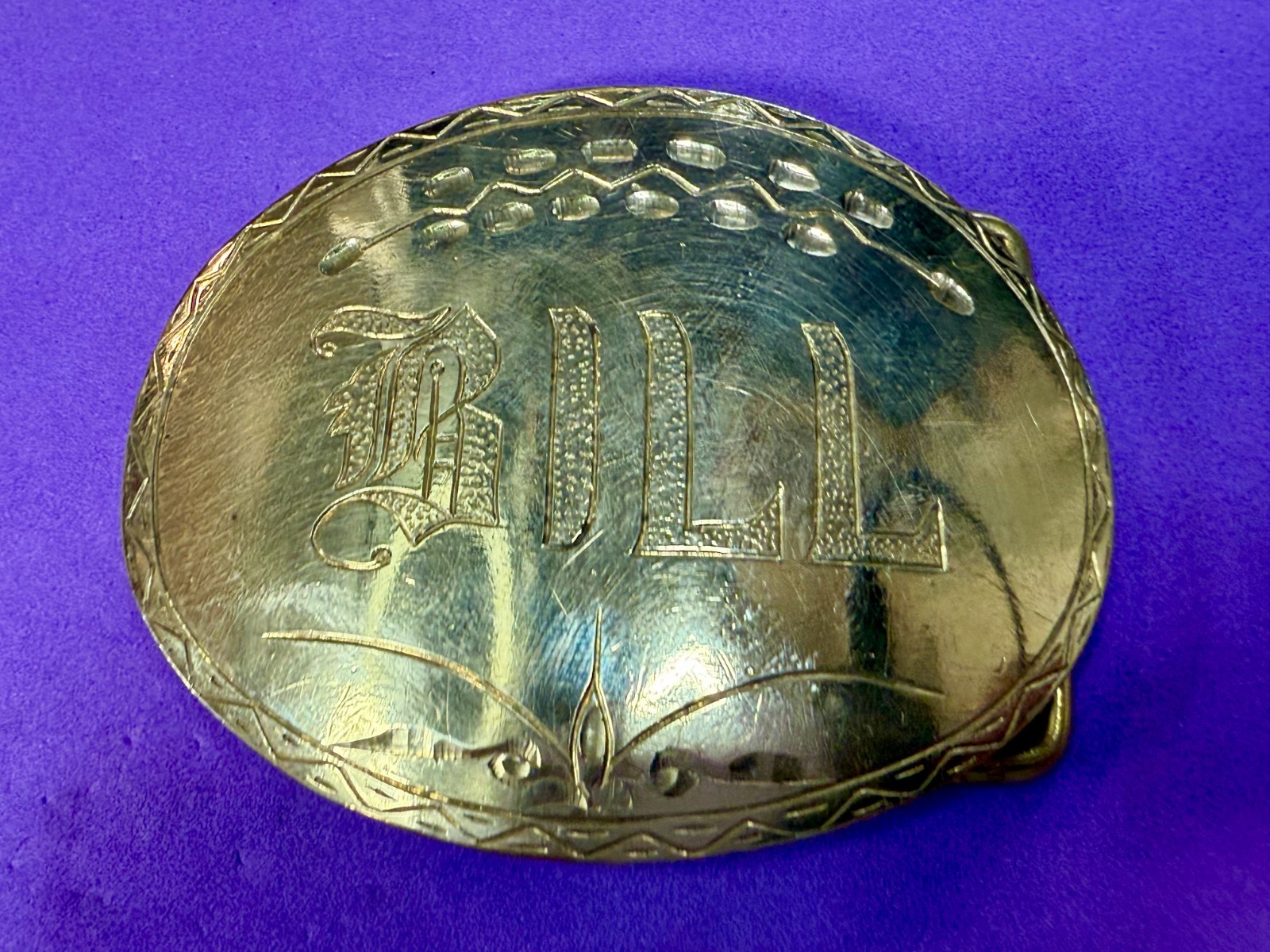 Personalized Name Bill Engraved Solid Brass Vinta… - image 17