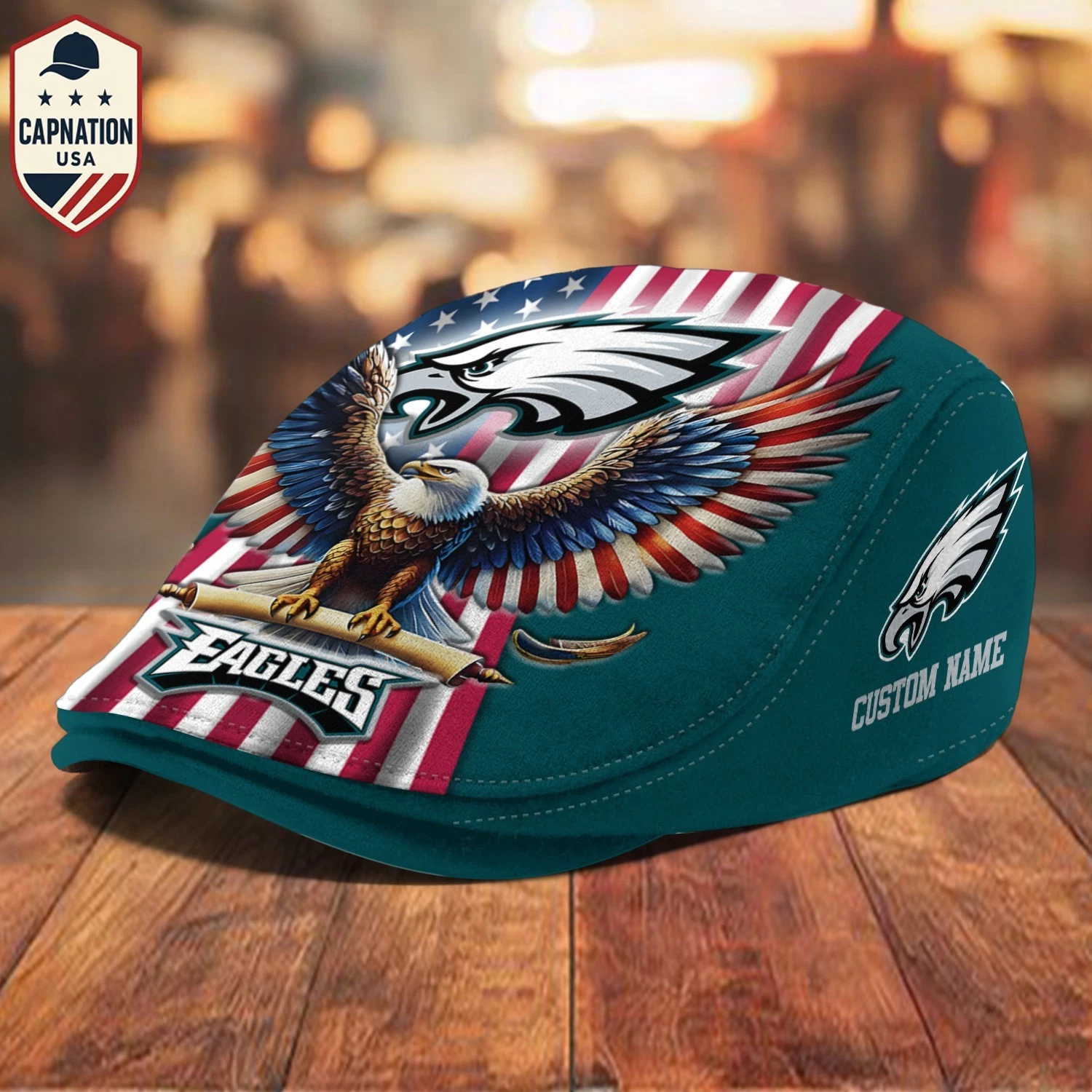 Philadelphia-Eagle Jeff Cap Newsboy Cap Driving Cap Flat Cap Golf Cap For Men