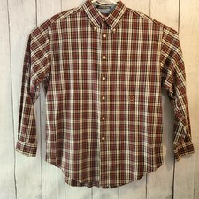 Vtg Tommy Hilfiger Long Sleeve Plaid Button Down Dress Shirt Sz XL CLEAN 