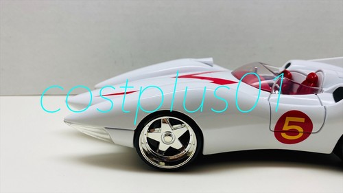 JADA SPEED RACER MACH 5 GLOSSY WHITE WITH NO 5 GRAPHIC 1:24 - Picture 2 of 12