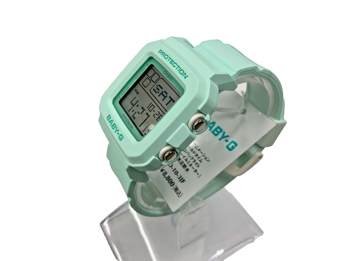 CASIO BABY-G BGD-10-3JF Green Quartz Stopwatch Digital Women's Watch - Picture 4 of 13