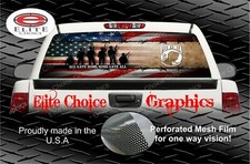Wicked Wire Pow Patriotic Vets Flag Rear Window Graphic Decal Sticker Truck Car Wicked Wire Pow Patriotic Vets Flag Rear Window Graphic Decal Sticker Truck Car