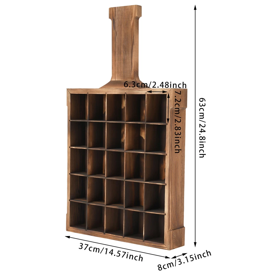 Glass Storage Shelf Organizer Wall Mounted Glass Holder Cabinet Display Case - Image 3 of 4