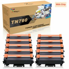 10 PK High Yield TN730 TN760 Toner Cartridge for Brother DCP-L2550DW MFC-L2750DW