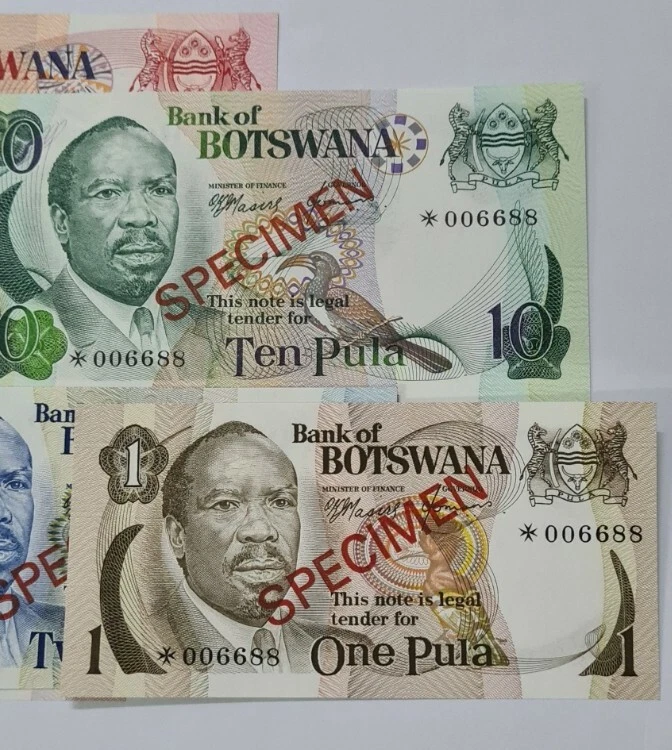 1976 BOTSWANA "SPECIMEN" Full Set GEM UNC *006688 - Image 2 of 4