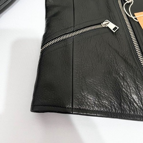 APC FLORENCE BLACK LEATHER JACKET - 34 (XS) - Picture 14 of 16