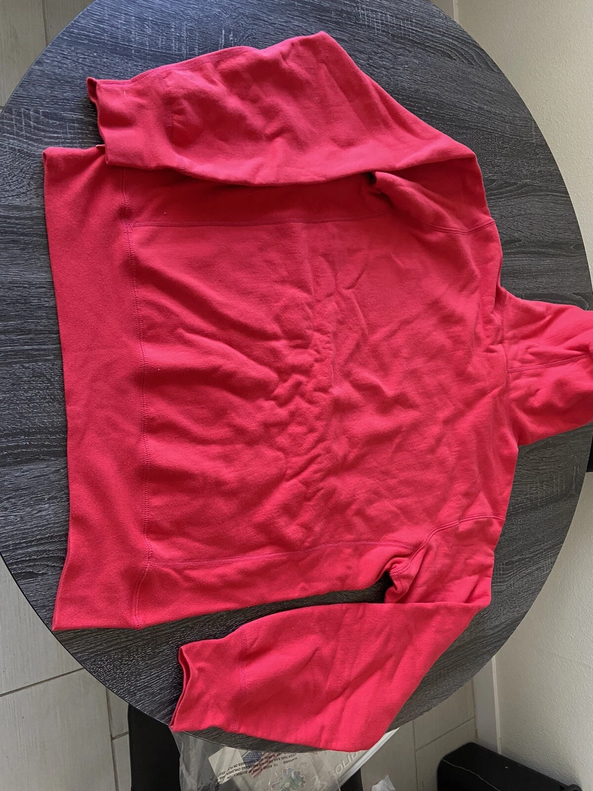 Felpa con cappuccio con logo arabo Supreme rossa 2012 taglia large