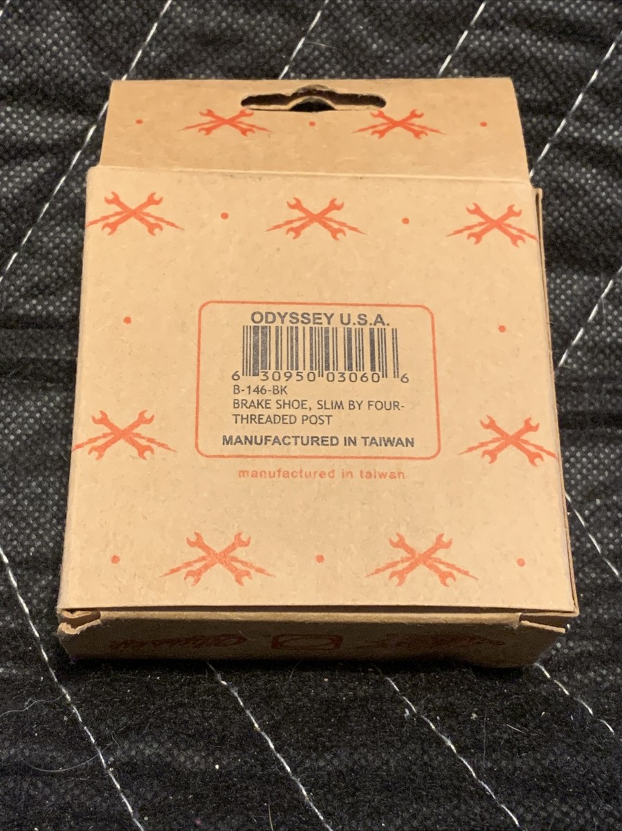 Odyssey Slim by Four BMX Bicycle Brake Pads Black Normal Compound