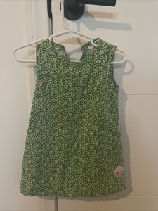 smiling button dress