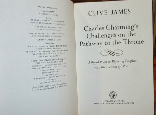 Charles Charming's Challenges on the Pathway to Throne ~ Clive James Hb in MELB - Foto 3 di 12