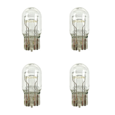 4x New 7443 Light Bulb White Dual Contact Headlight Taillight Turn Signal Lamp