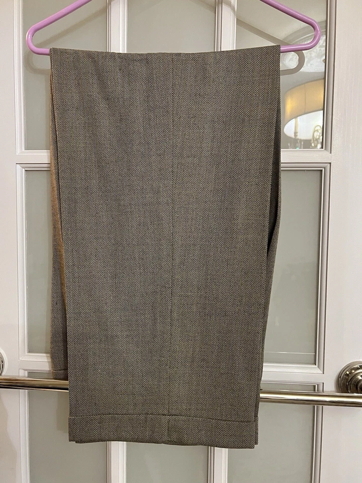 EXCELENTE ESTADO VINTAGE - Pantalones plisados espiga Emanuel Ungaro - Talla 16 Foto 2 de 4